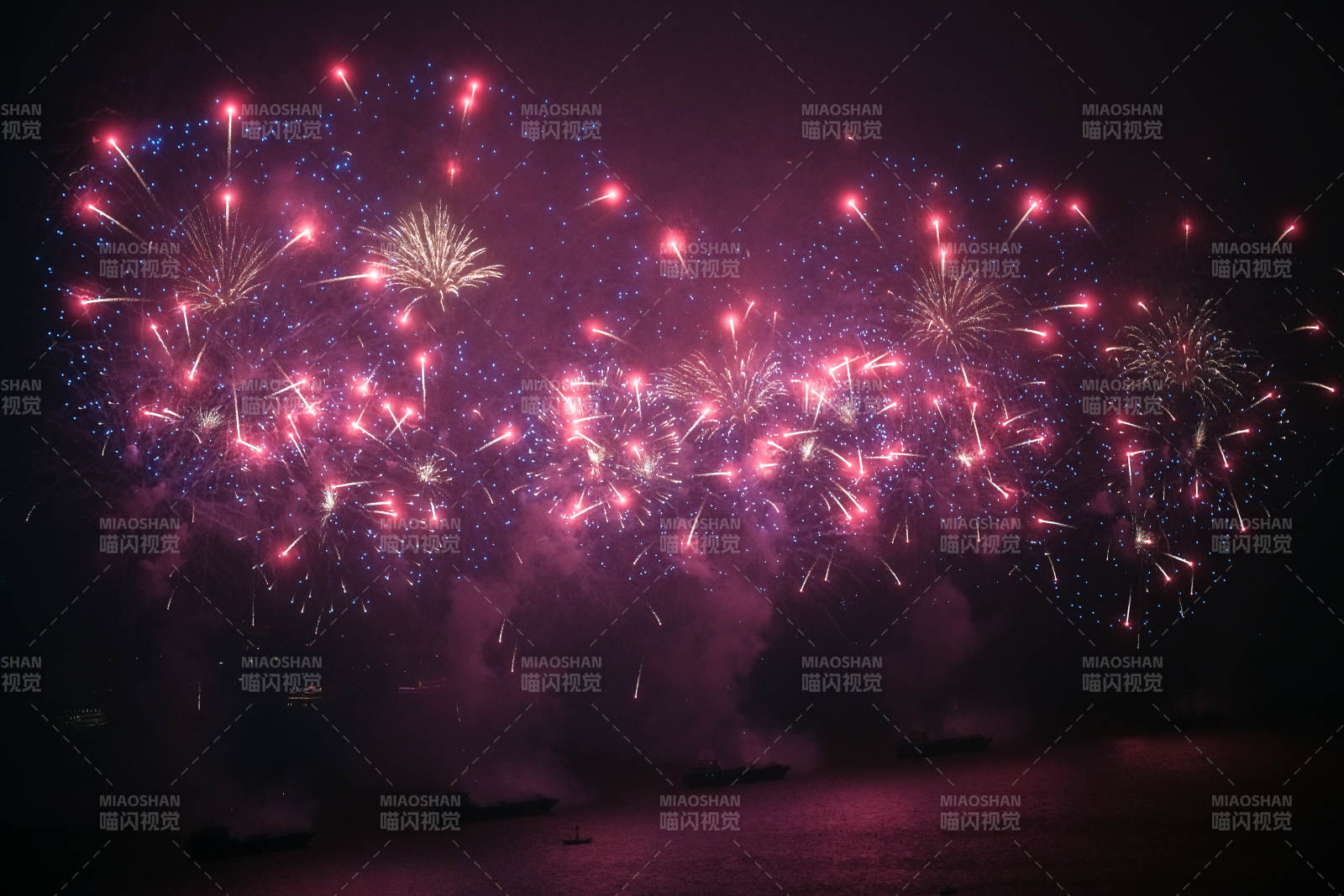 璀璨煙花綻放夜空