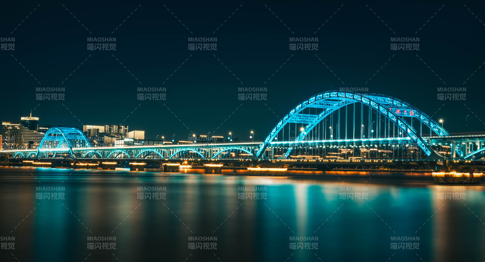 杭州復興大橋夜景