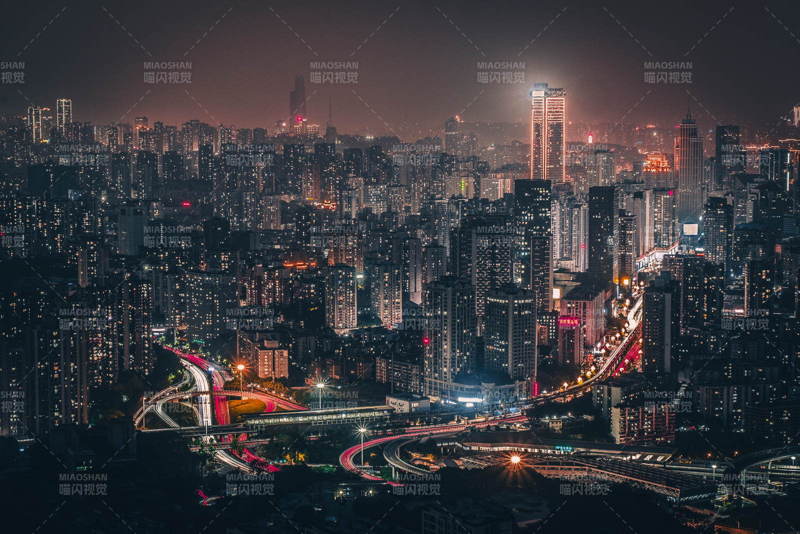 重慶夜景（拍攝于壹華里夜景公園）