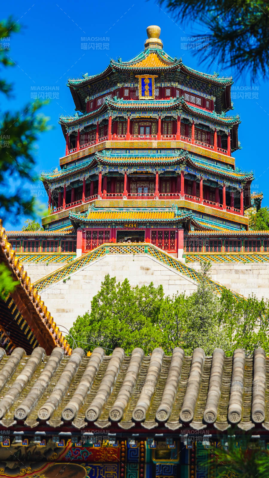 頤和園佛香閣古建筑