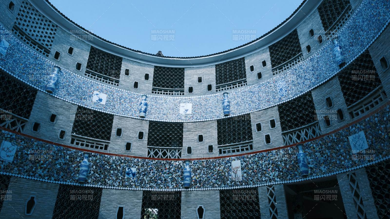 景德鎮瓷宮圓形建筑內部景觀