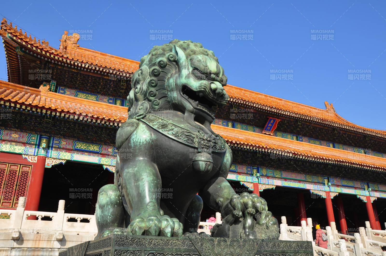 故宮太和門銅獅守門