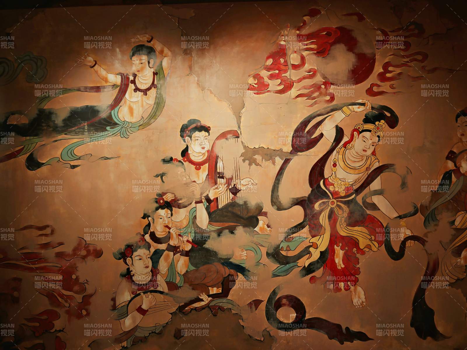 寧夏博物館的飛天壁畫