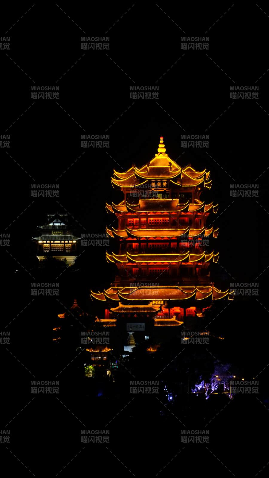 武漢黃鶴樓夜景