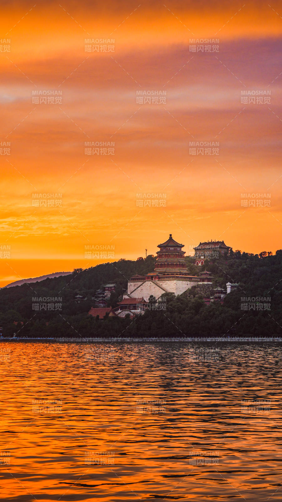 頤和園夕陽(yáng)