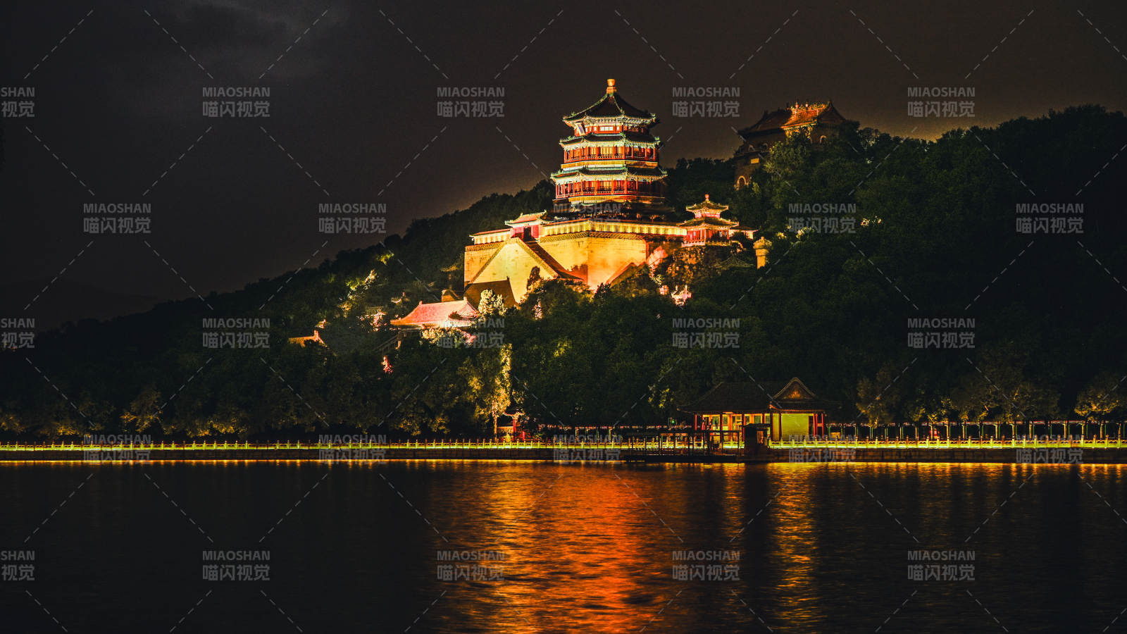夜色中的佛香閣