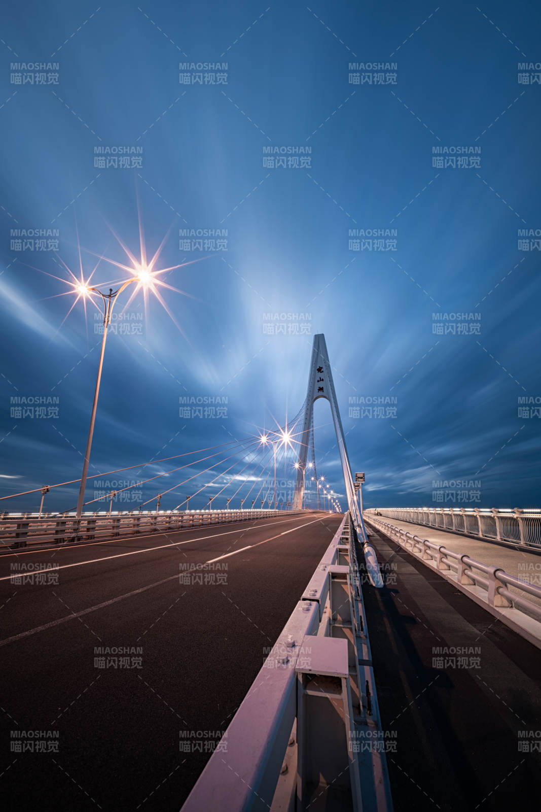夜幕下的大橋美景