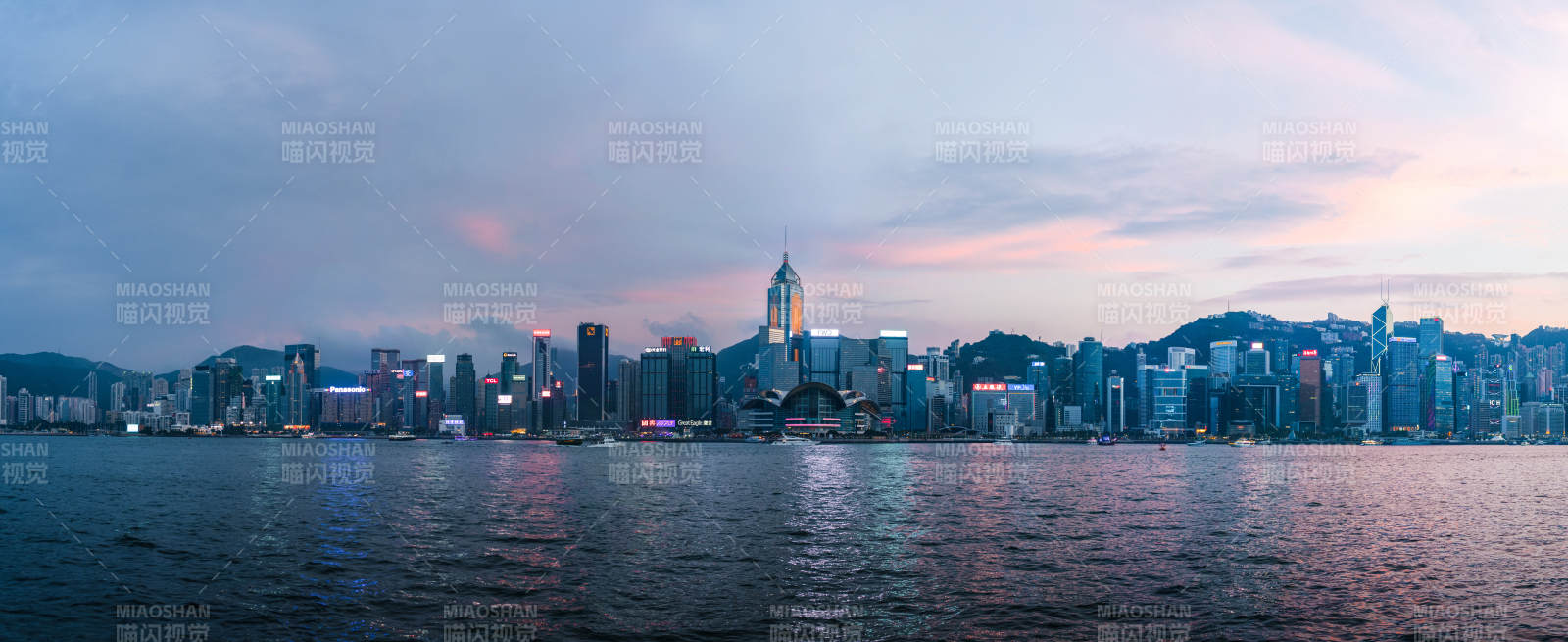 香港夜景天際線