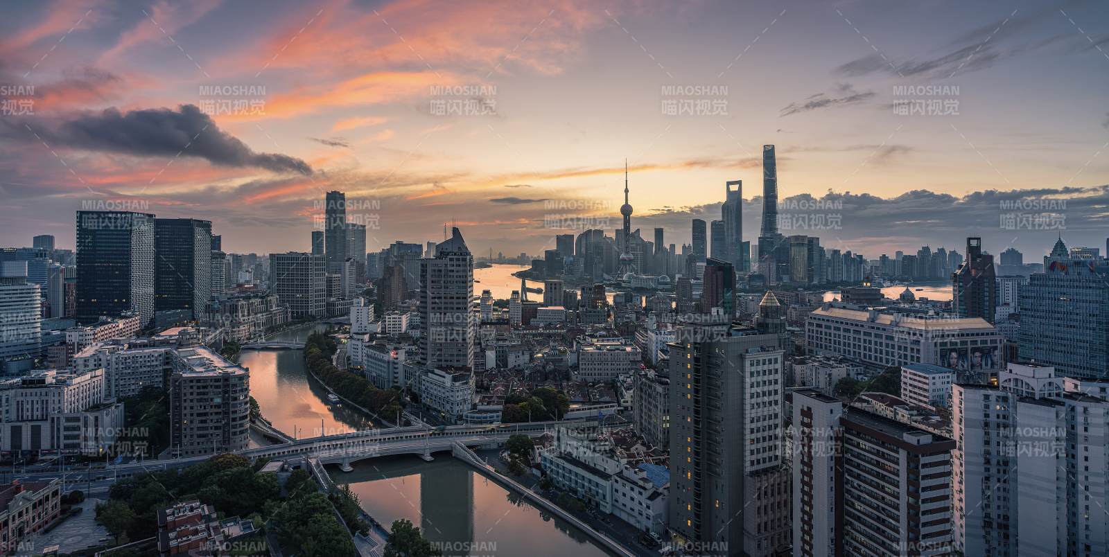 上海黃昏天際線