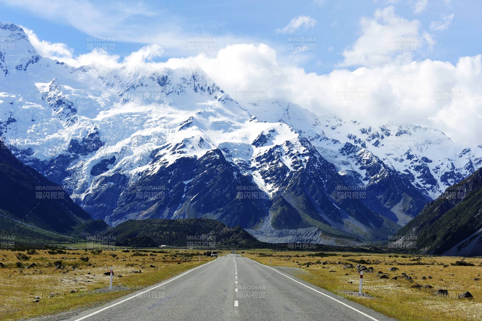 新西蘭雪山公路美景
