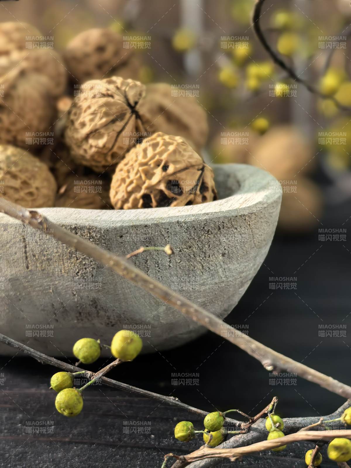 核桃靜物圖