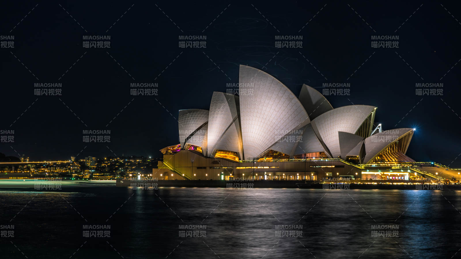 澳大利亞悉尼歌劇院夜景