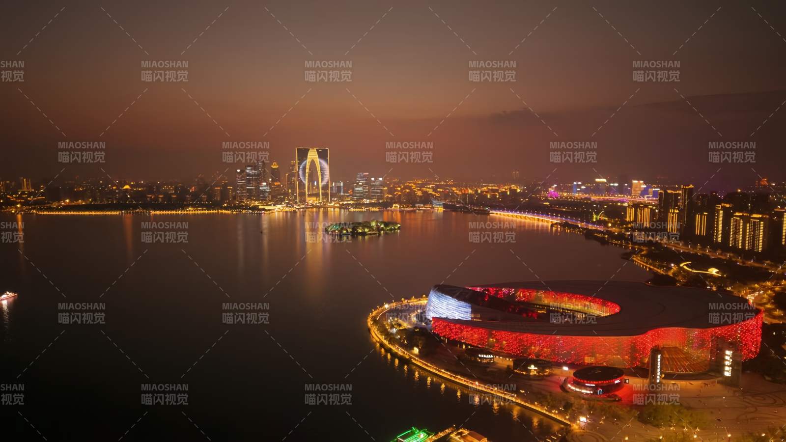 蘇州金雞湖燈火輝煌