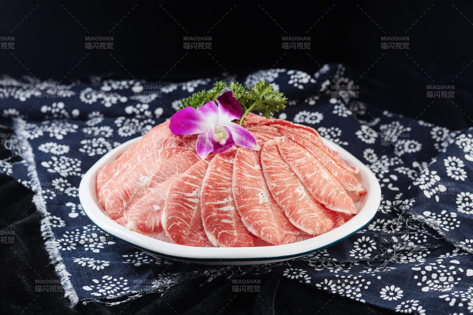 精致牛肉片擺盤 菜品