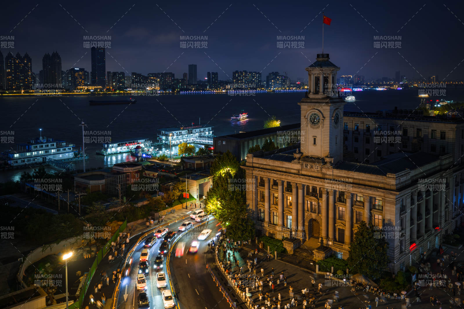 夜幕下的武漢城市風(fēng)光