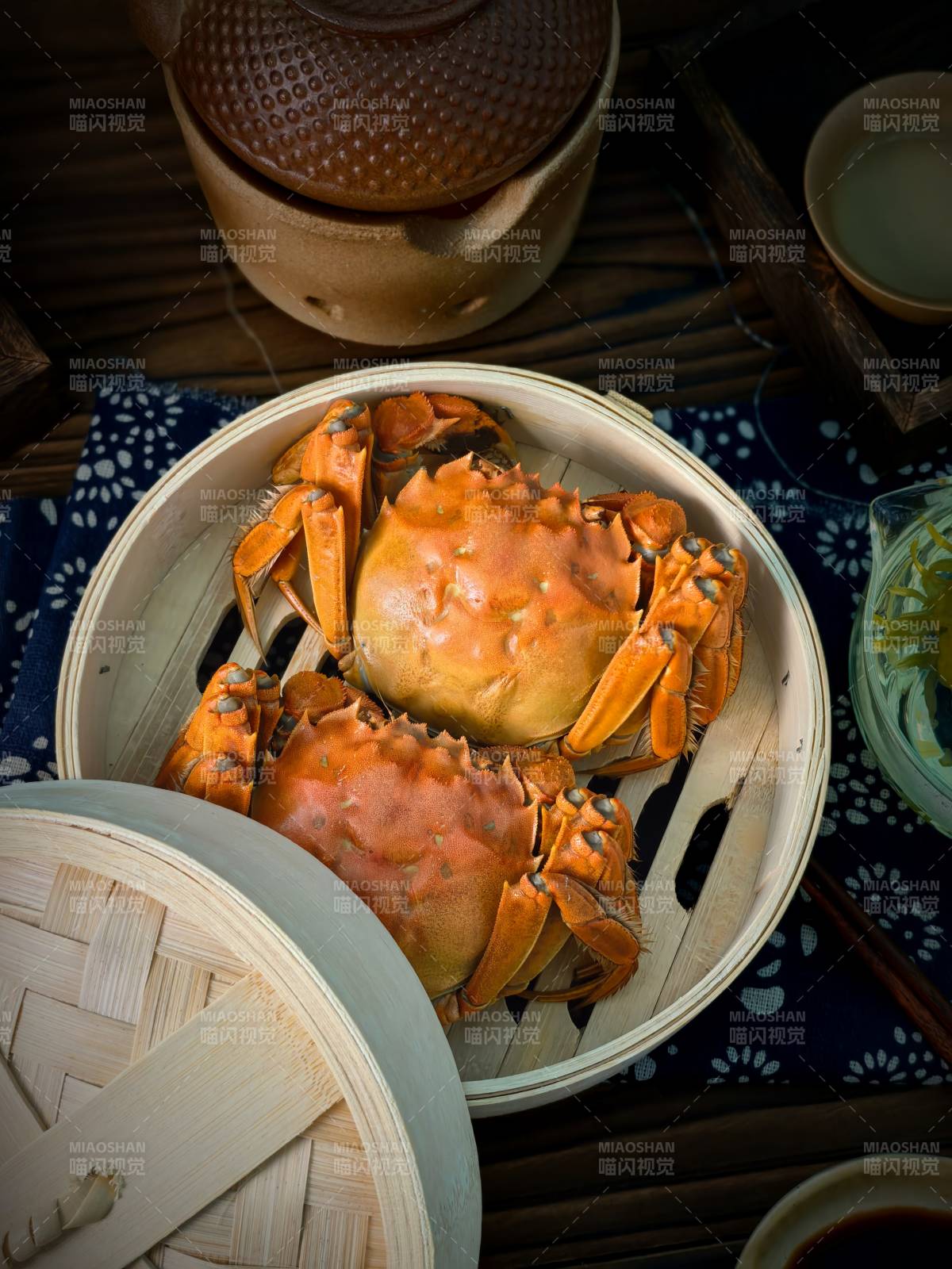 蒸蟹美味呈現(xiàn)