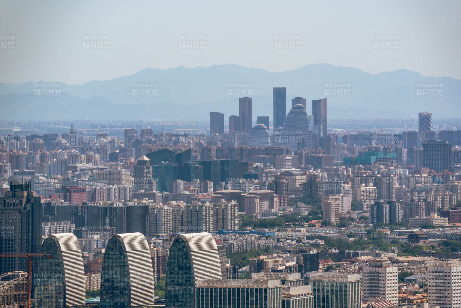 北京西直門城市天際線遠景