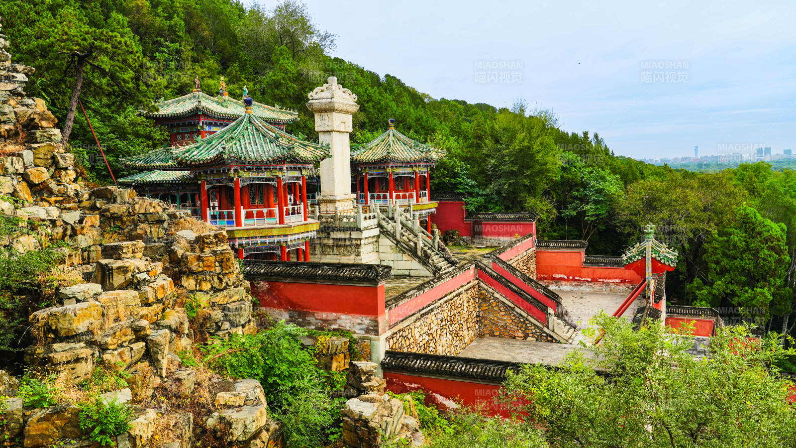 頤和園古廟風光