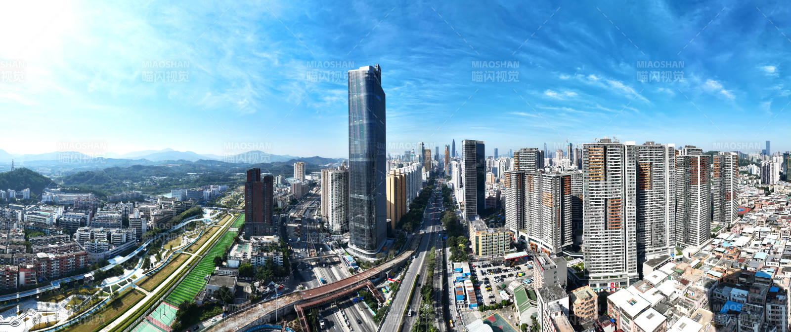 深圳城市天際線全景