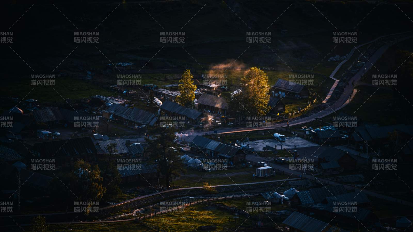 暮色中的邊陲小鎮—白哈巴
