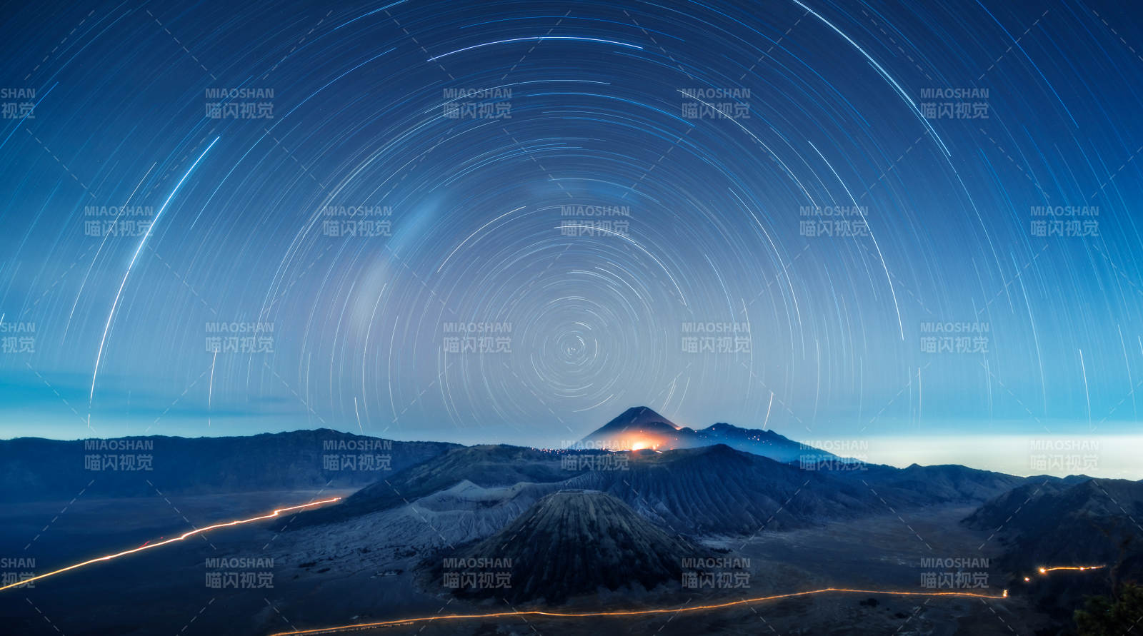 印尼布羅莫火山星軌