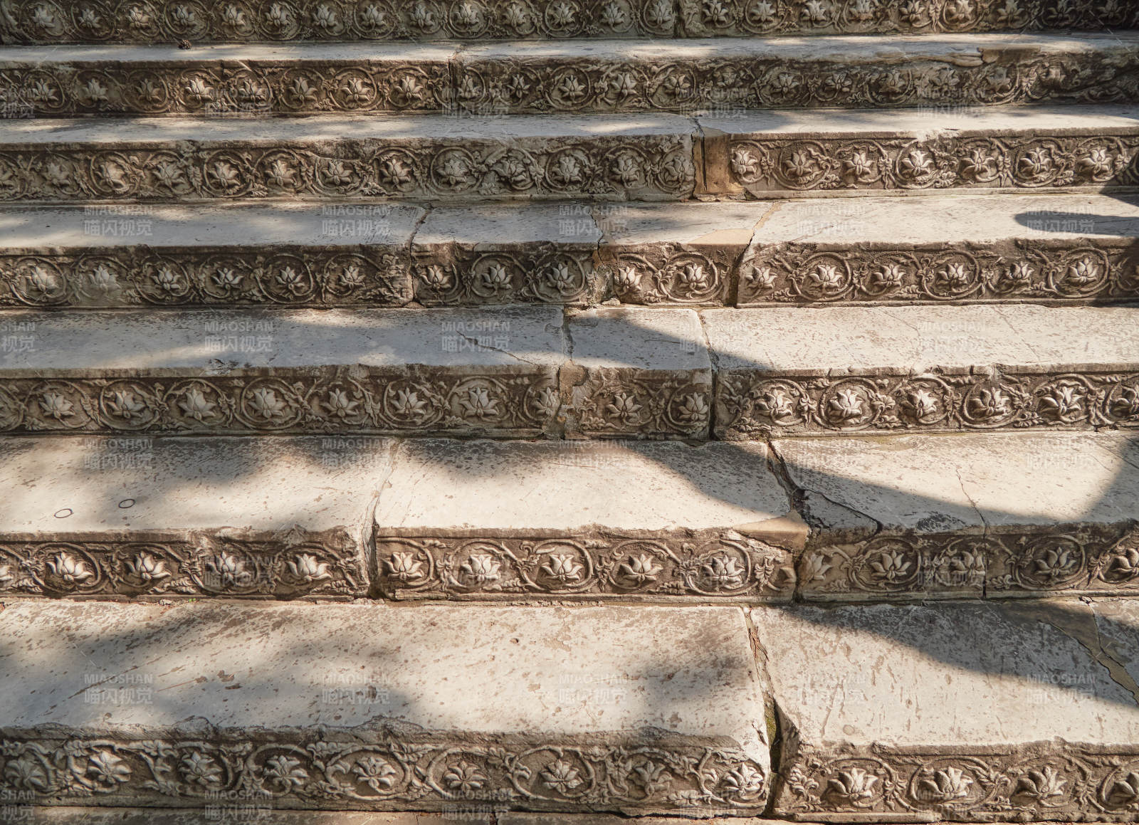 北京先農壇內觀耕臺石雕臺階特寫