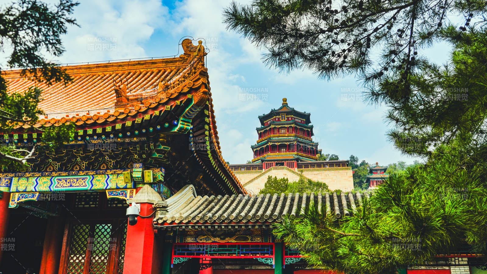 頤和園 古建筑風光