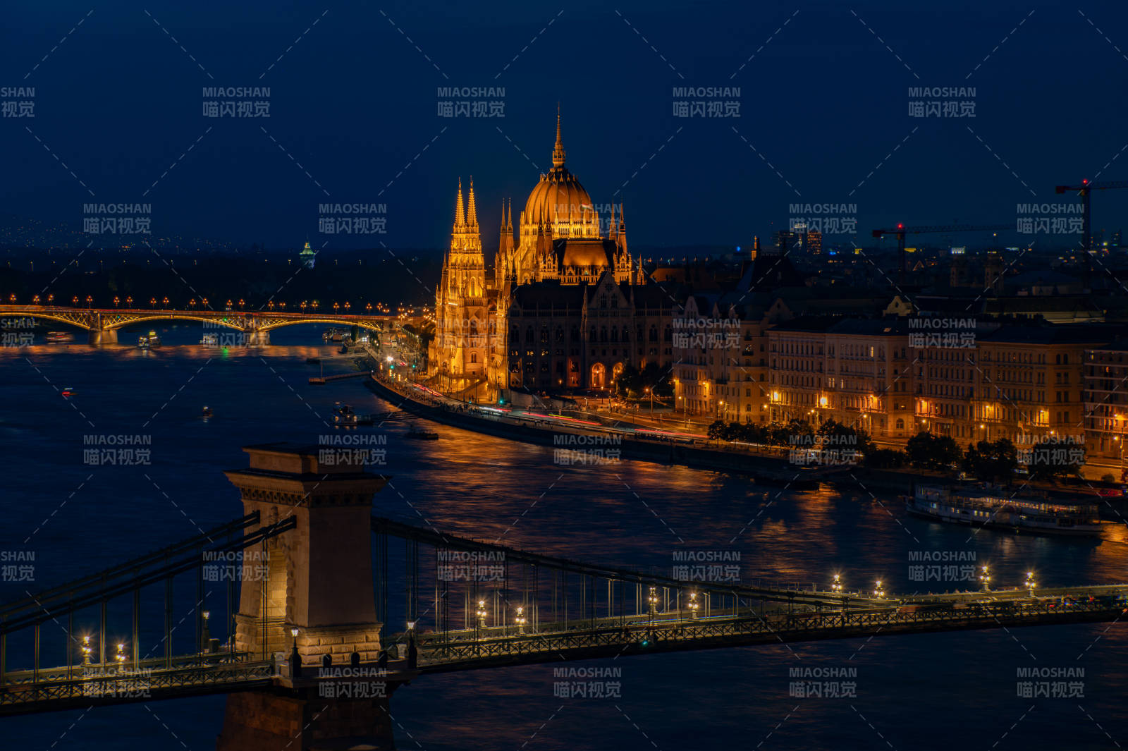 布達佩斯夜景圖