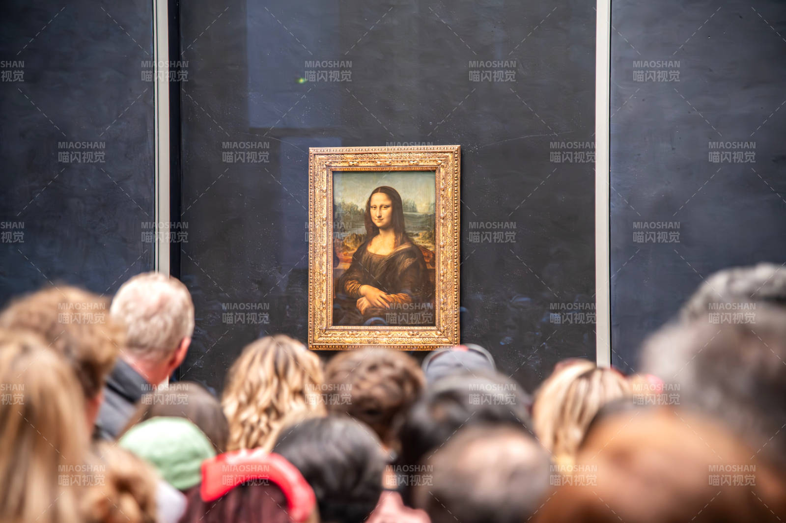 蒙娜丽莎前的观众
