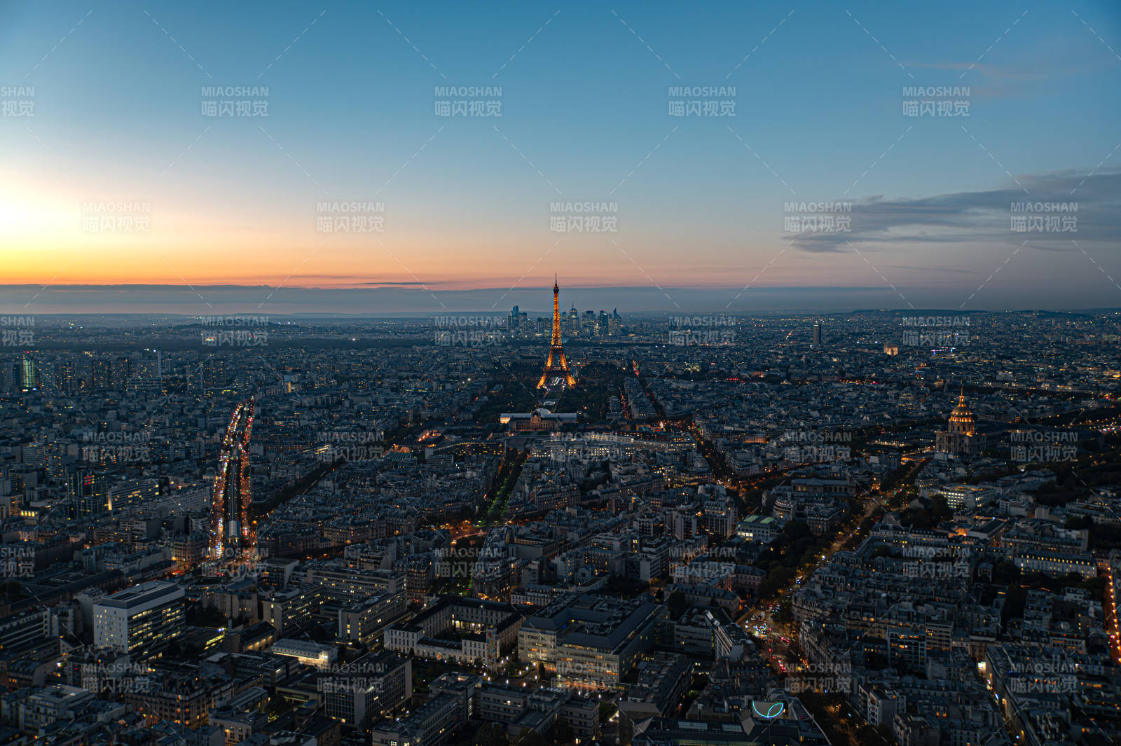 巴黎夜景 埃菲尔铁塔
