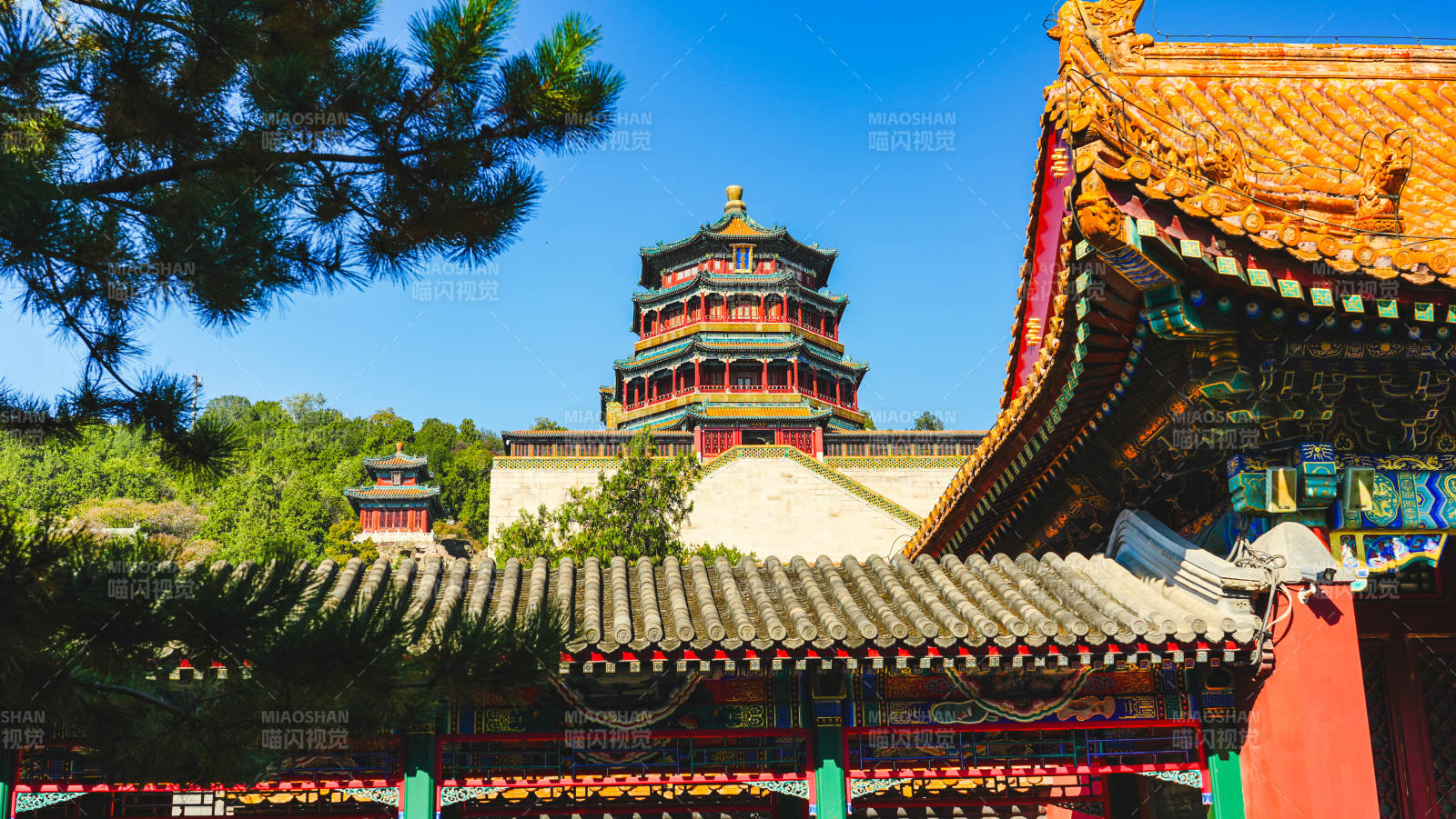 頤和園古建筑風光