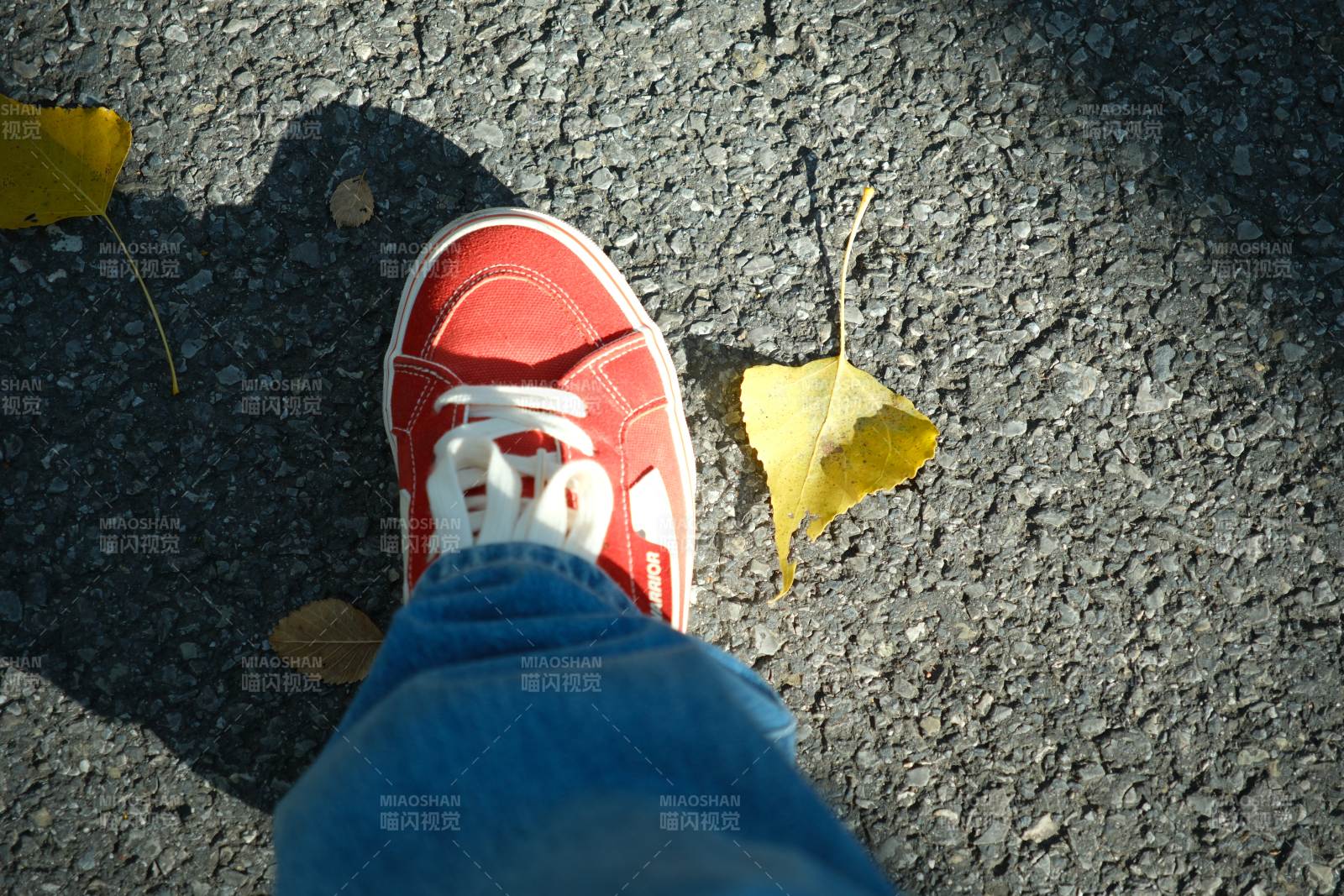 红鞋踏秋叶