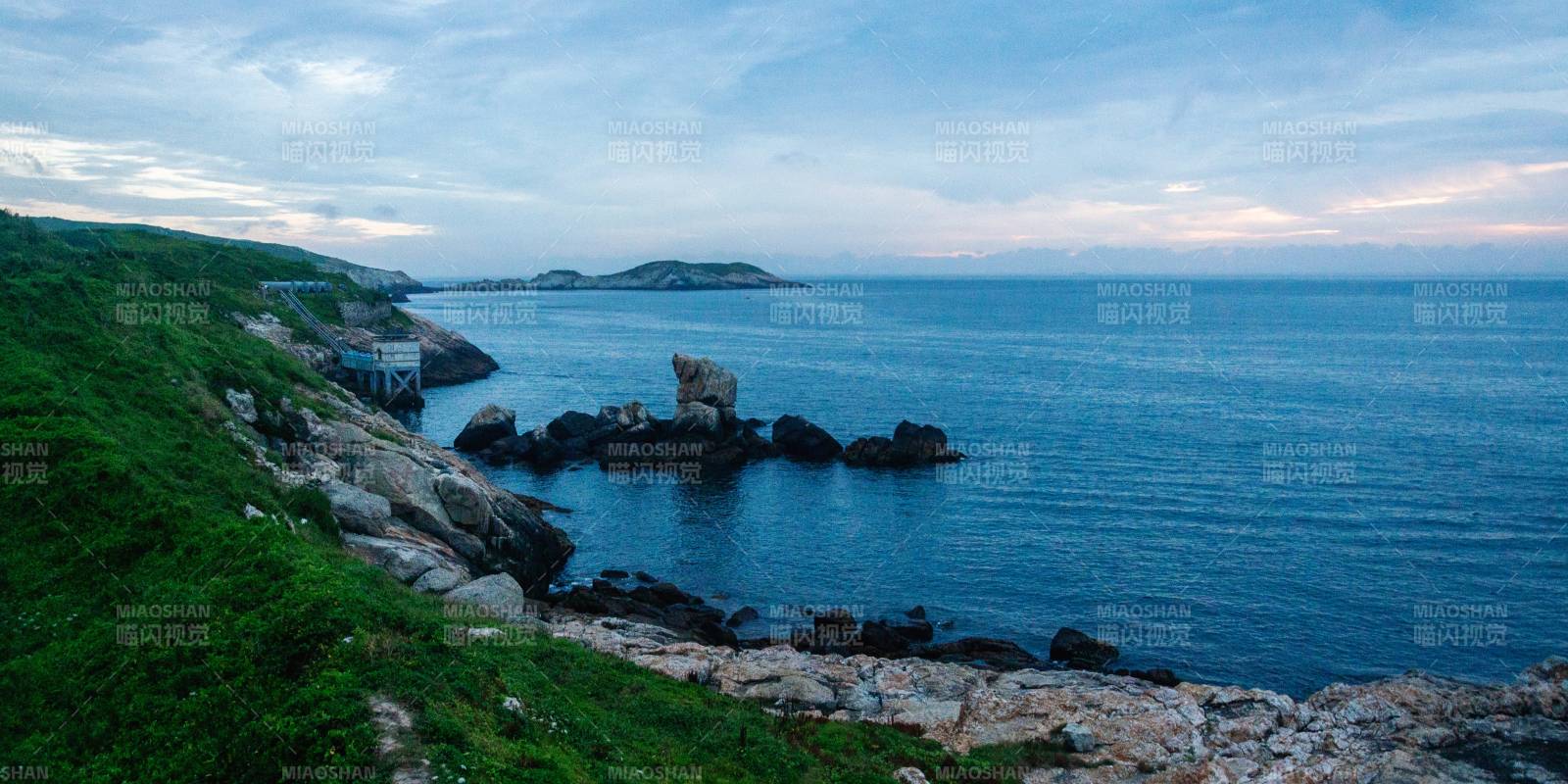 渔山岛海岸晨曦风光