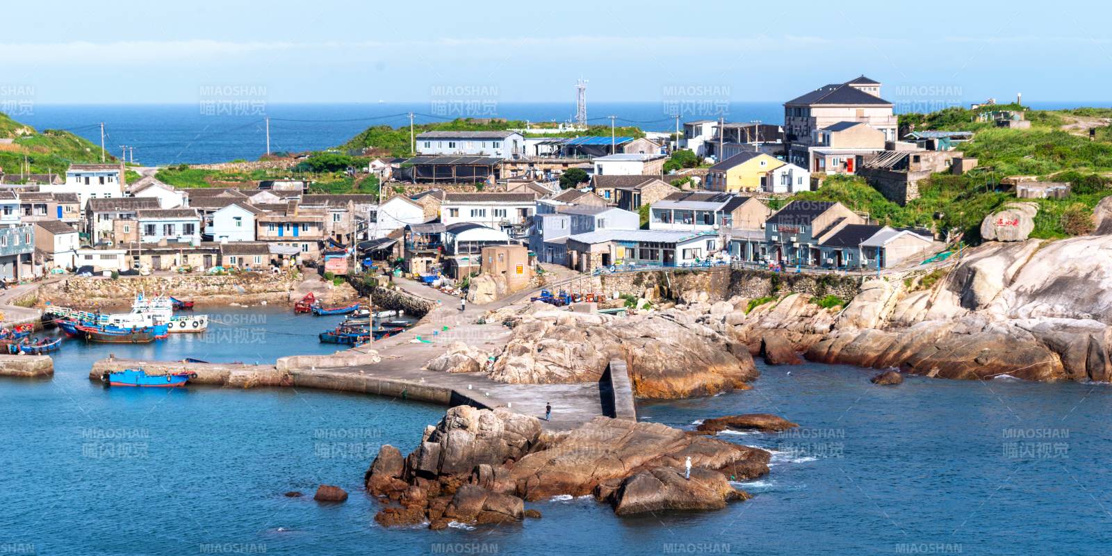 漁山島海濱小鎮風光