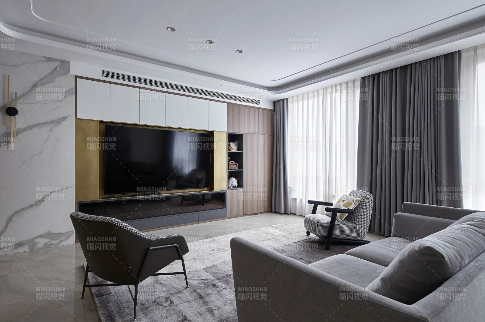 現代簡約客廳設計