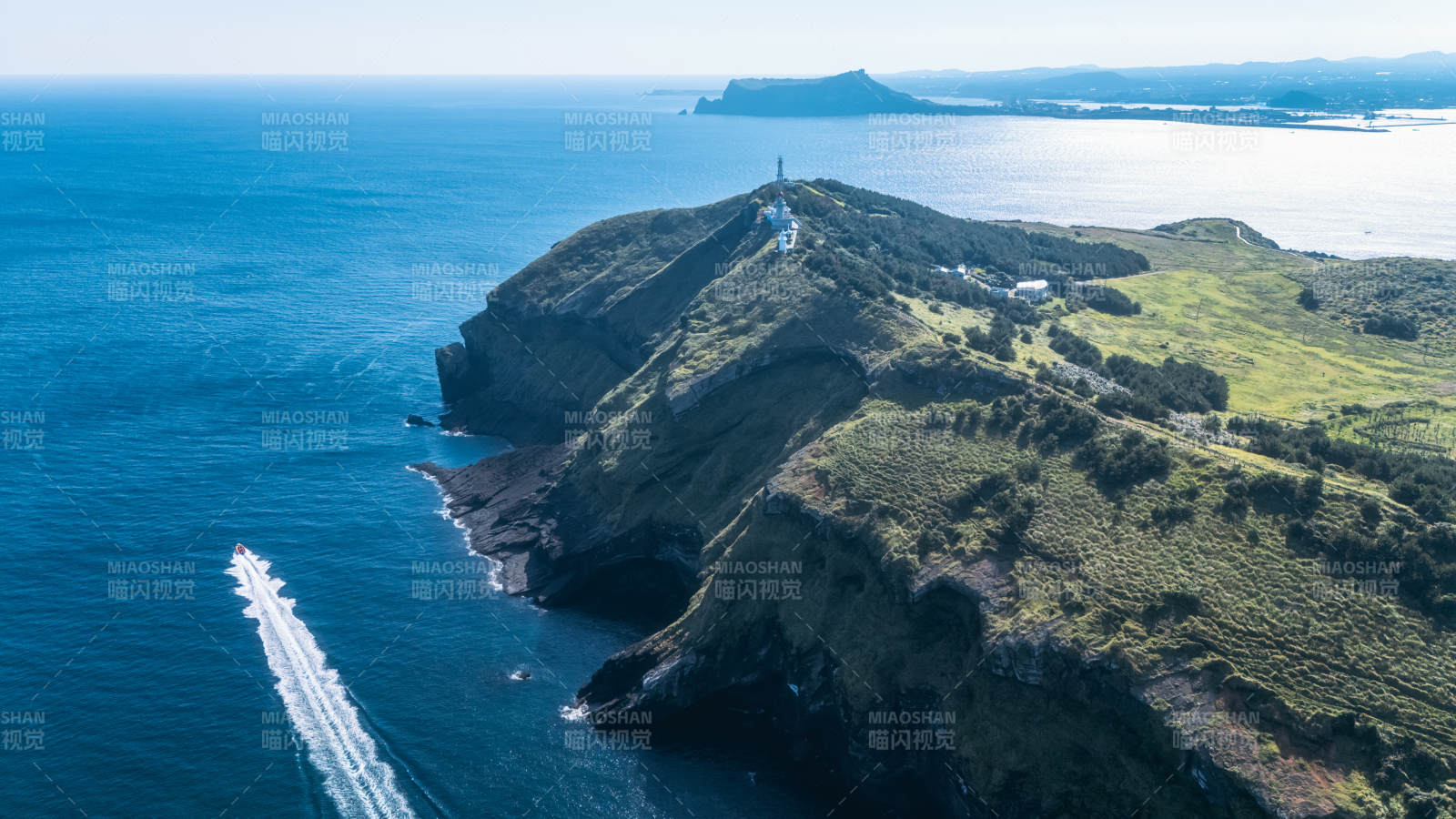济州岛牛岛牛头峰航拍美景