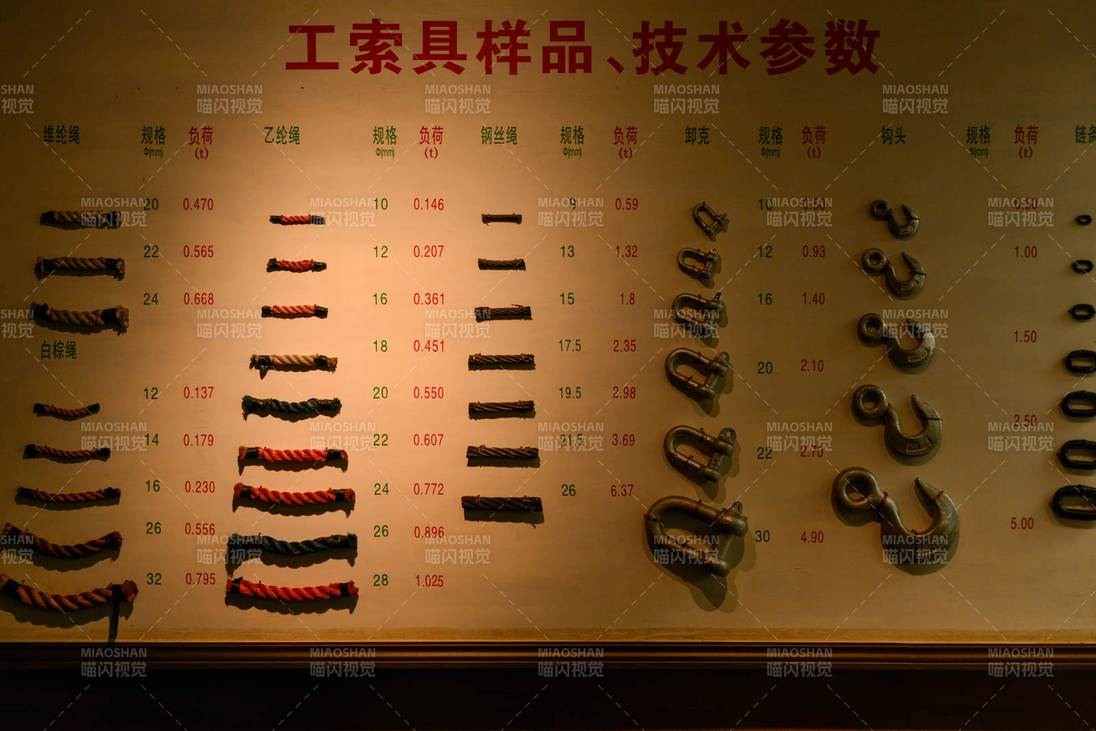 工模具樣品參數表