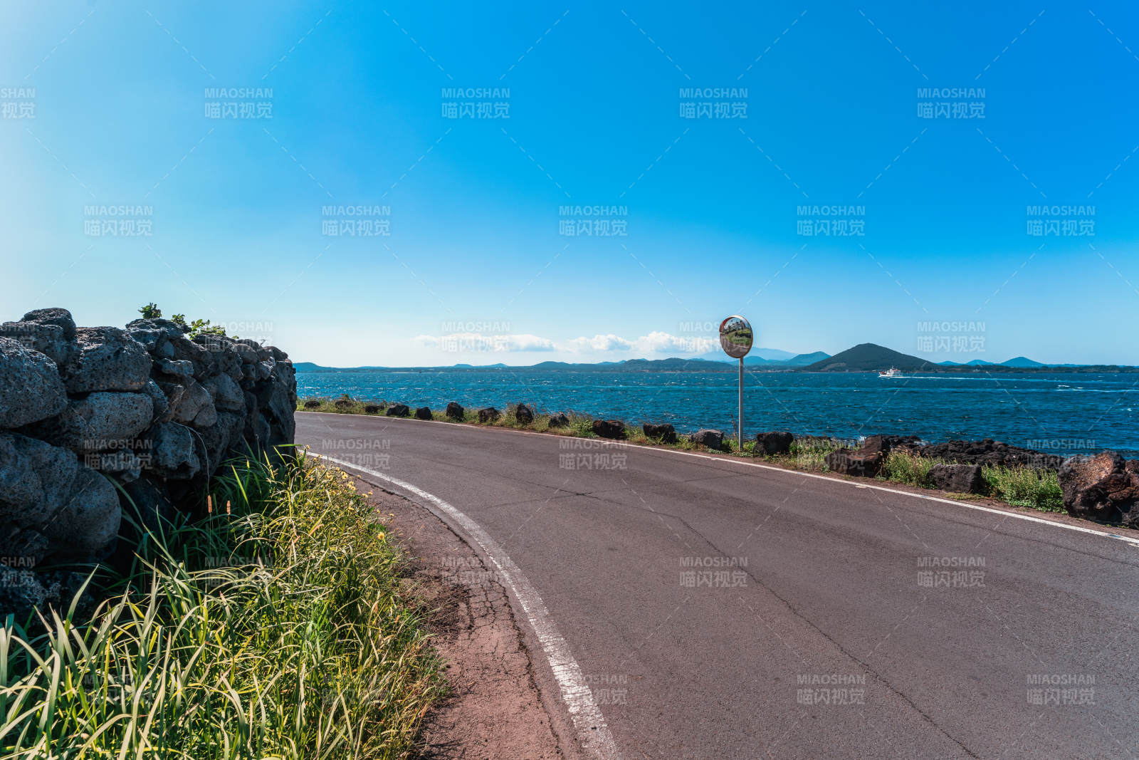 韩国济州牛岛海滨公路风景