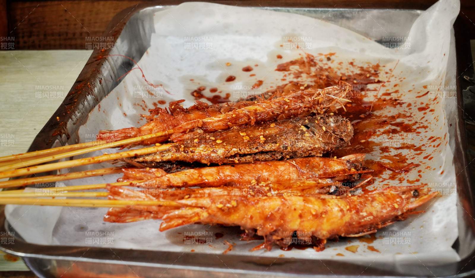 烤蝦串美味誘人