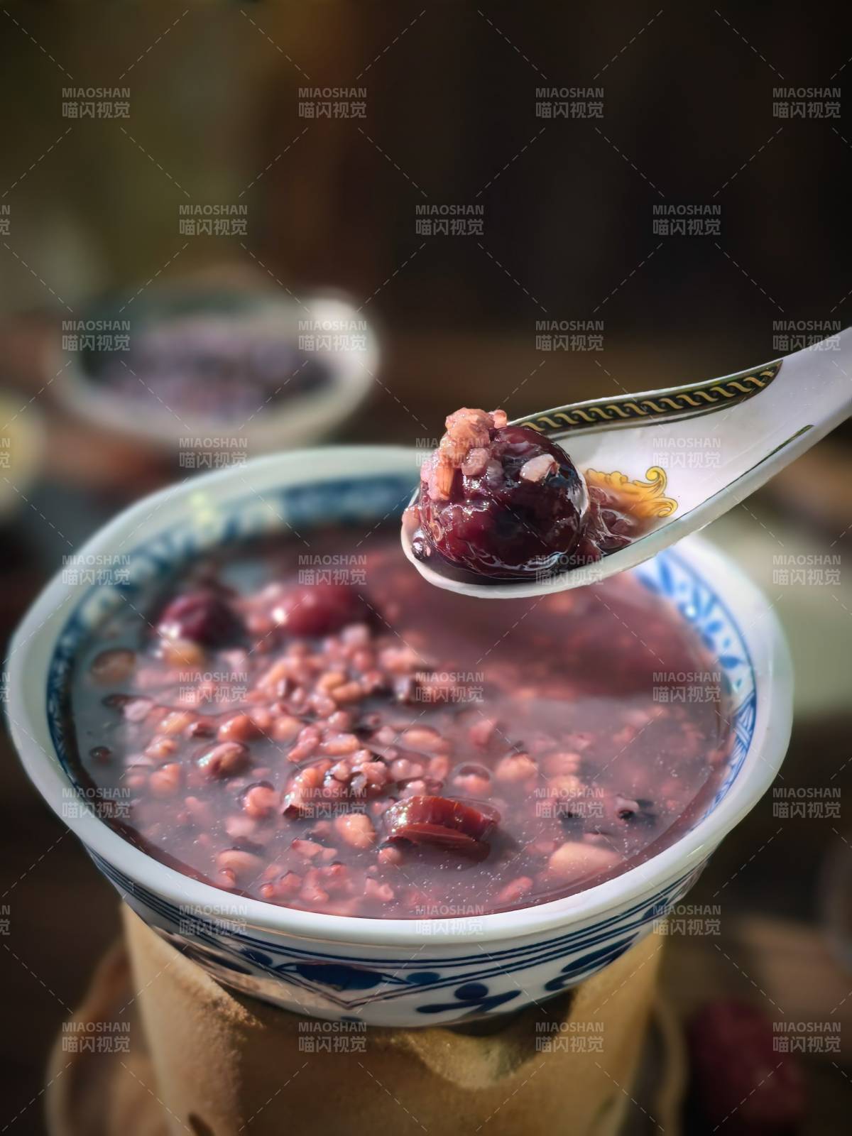 红豆粥特写