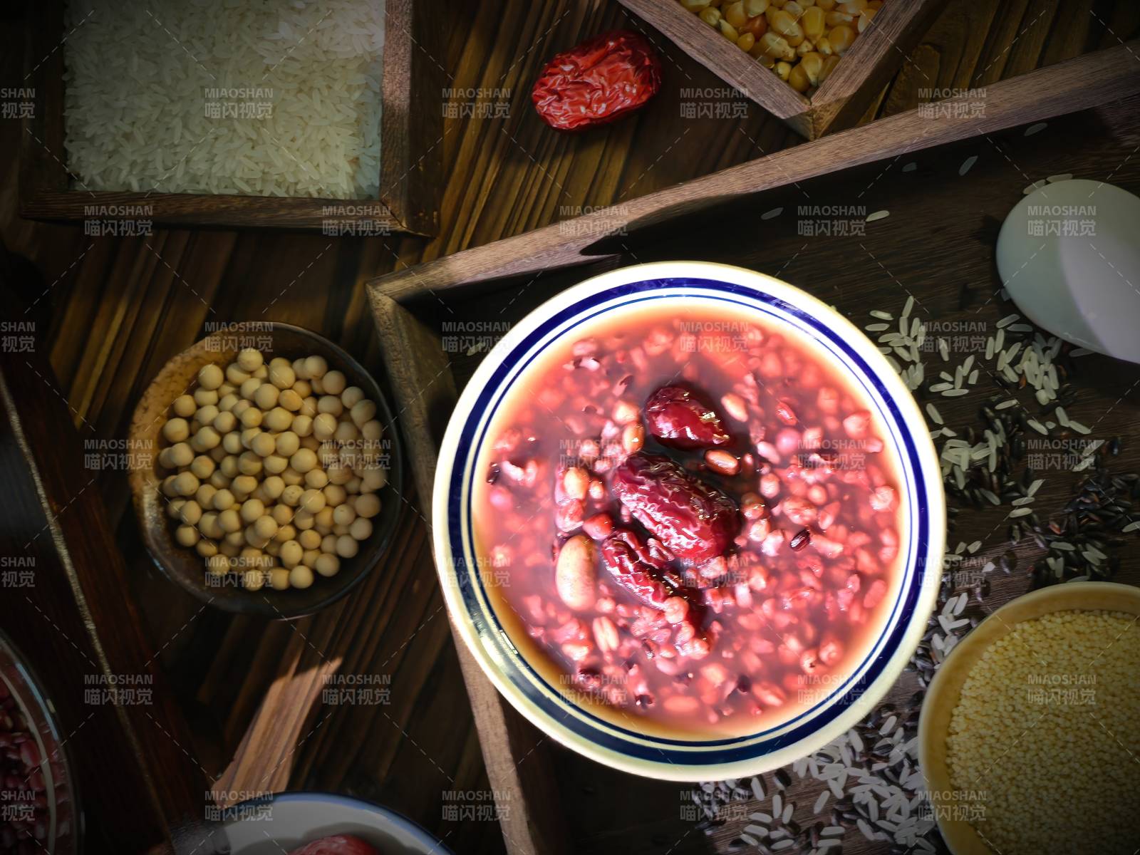 紅豆粥配雜糧