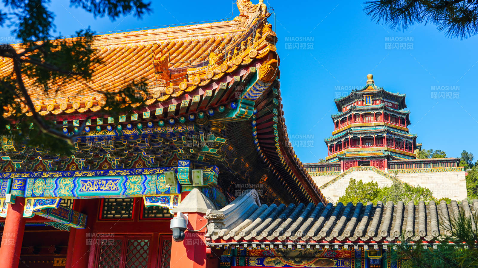 颐和园古建筑风光