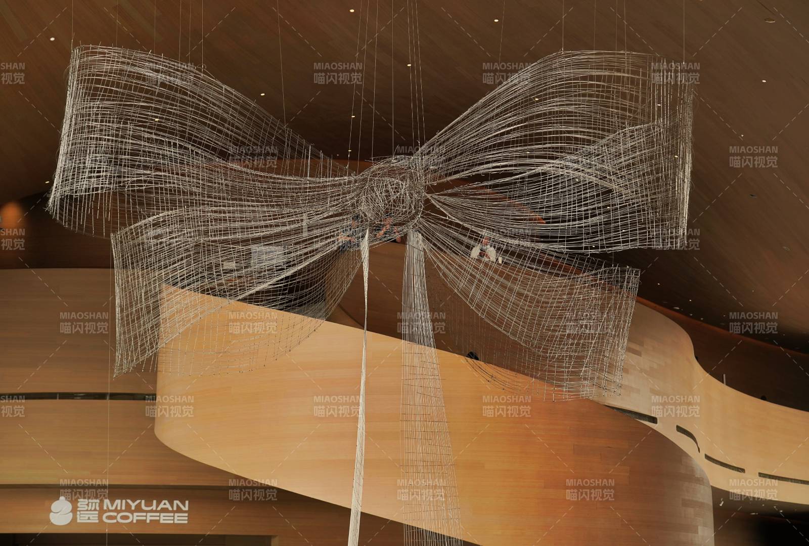 空中丝网蝴蝶结