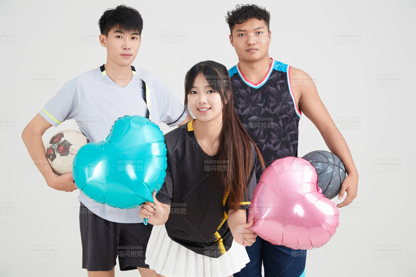 足球 籃球運(yùn)動(dòng)員以及拉拉隊(duì)長形象