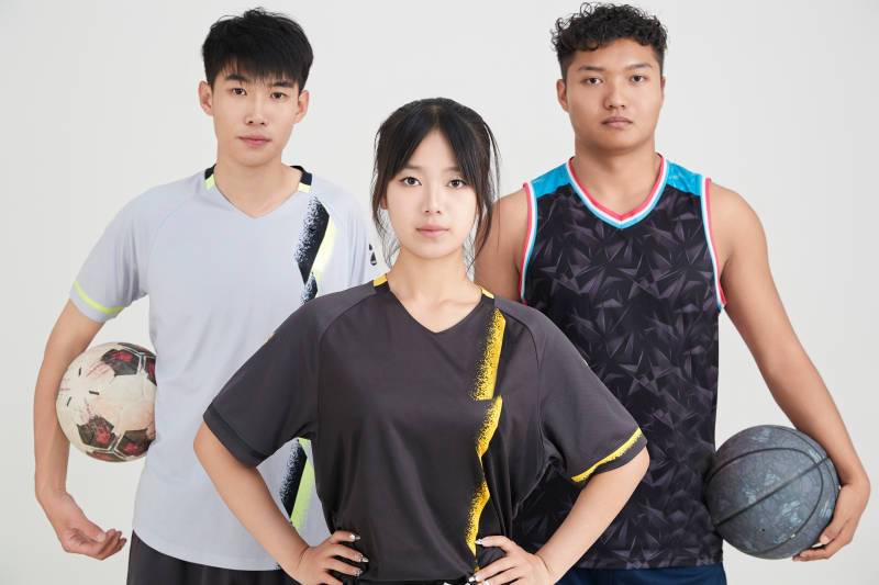 足球 篮球运动员以及拉拉队长形象