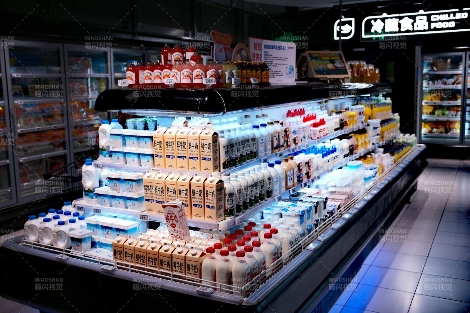 冷藏饮品陈列区