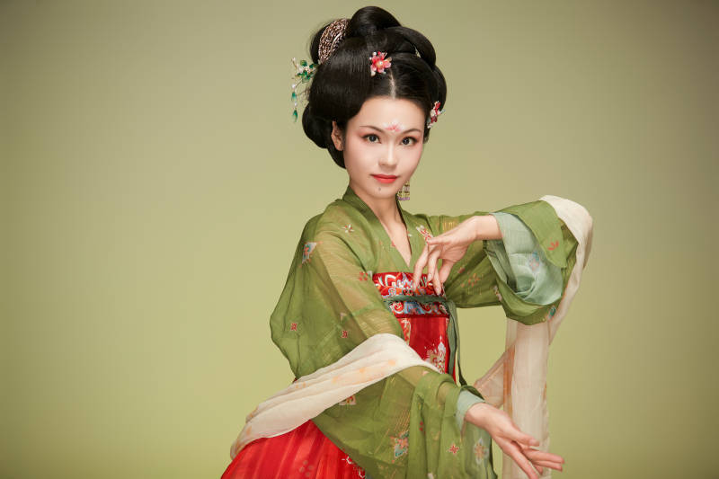 大唐风韵女性古装妆容造型