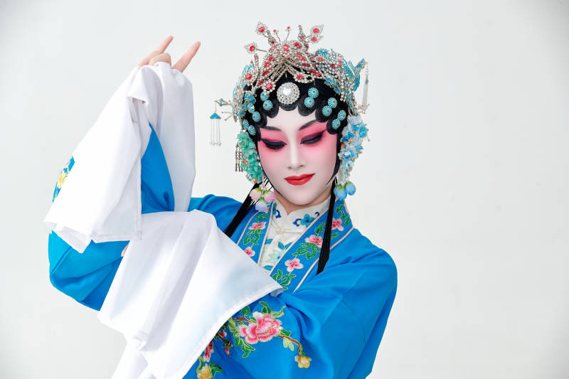 国粹戏曲京剧昆曲青衣旦角形象的女性演员