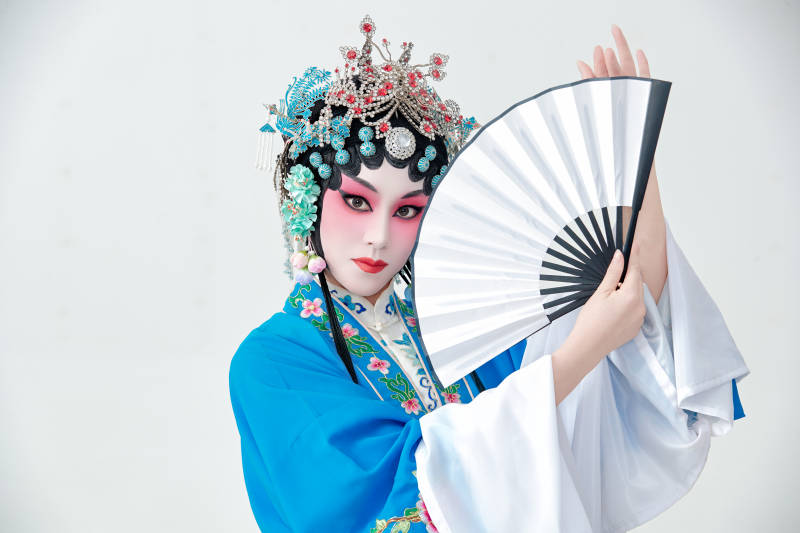 国粹戏曲京剧昆曲青衣旦角形象的女性演员