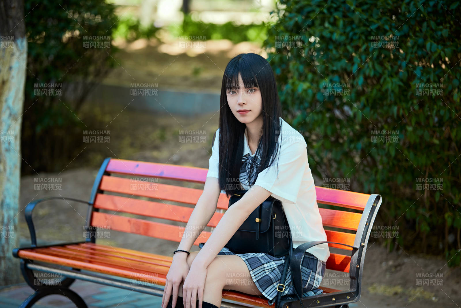 穿着日系JK制服的亚洲少女